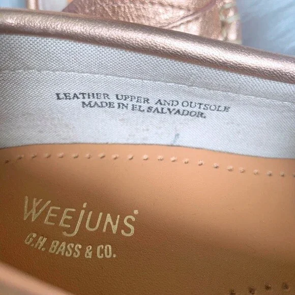 G.H. Bass & Co. NEW Penny Stardom Weejuns 5 Gold - Picture 6 of 9